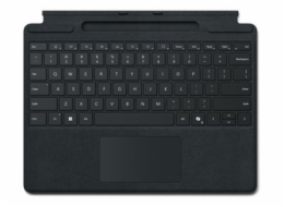 Microsoft Surface Pro Keyboard for Business - Klávesnice - s úložištěm na pero - s akcelerometr, touchpad, úložný a dobíjecí tácek pro Surface Slim Pen - podsvícená - AZERTY - francouzská - černá - pr