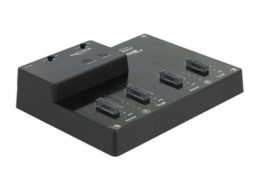 Delock - Dokovací stanice SSD - oddílů: 4 - M.2 - M.2 NVMe Card - USB 3.2 (Gen 2) - černá