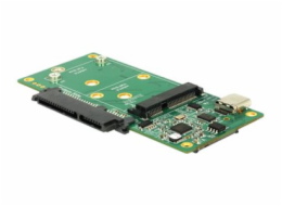 Delock - Adaptér rozhraní - 2.5", mSATA, M.2 - M.2 Card / SATA 6Gb/s / mSATA - USB