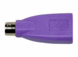 CHERRY - Adaptér klávesnice - PS/2 (M) do USB (F) - fialová