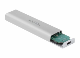 Delock - Kryt úložiště - M.2 NVMe Card - USB 3.2 (Gen 2) - stříbrná