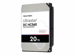 WD Ultrastar DC HC560 - Pevný disk - šifrovaný - 20 TB - interní - 3.5" - SATA 6Gb/s - 7200 ot/min. - vyrovnávací paměť: 512 MB - Self-Encrypting Drive (SED), TCG Enterprise