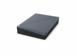 WD My Passport WDBRMD0050BGY-WESN - Pevný disk - šifrovaný - 5 TB - externí (přenosný) - USB 3.2 Gen 1 - AES 256 bitů - silikonová šedá