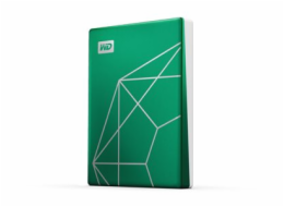 WD My Passport Ultra WDBJXT0020BGN-WESN - 20th Emerelad Anniversary Edition - pevný disk - šifrovaný - 2 TB - externí (přenosný) - USB 3.2 Gen 1 - AES 256 bitů - smaragdová zelená
