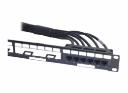 APC Data Distribution Cable - Síťový kabel - kompatibilní s TAA - RJ-45 (F) do RJ-45 (F) - 3.4 m - UTP - CAT 6 - černá