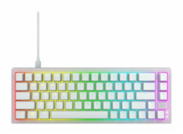 CHERRY XTRFY K5V2 - Klávesnice - 65% - compact - backlit - QWERTY - americká - klávesový spínač: CHERRY MX2A Red (hot-swappable) - bílá