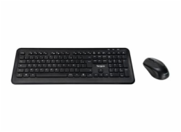 Targus - Klávesnice a sada myši - kombinace - full size - bezdrátový - 2.4 GHz - AZERTY - francouzská - černá