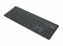 Targus EcoSmart - Klávesnice - udržitelné získávání energie - antibakteriální - podsvícení - bezdrátový - Bluetooth 5.0 - QWERTY - severské jazyky - klávesový spínač: Scissor-Key - černá - recycled pa