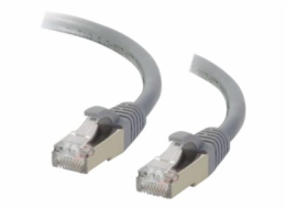C2G Cat6a Booted Shielded (STP) Network Patch Cable - Patch kabel - RJ-45 (M) do RJ-45 (M) - 15 m - STP - CAT 6a - lisovaný, provedení bez hrbolků, licna - šedá