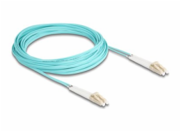 Delock - Sítový kabel - multirežim LC (M) do multirežim LC (M) - 10 m - optické vlákno - duplex - 50 / 125 mikron - OM3 - neobsahuje halogen, nastavitelné úhlové konektory na každém konci - vode - bar