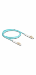 Delock - Sítový kabel - multirežim LC (M) do multirežim LC (M) - 2 m - optické vlákno - duplex - 50 / 125 mikron - OM3 - neobsahuje halogen, nastavitelné úhlové konektory na každém konci - vode - barv