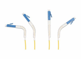 Delock - Sítový kabel - jednoduchý režim LC (M) úhlový do jednoduchý režim LC (M) úhlový - 1 m - optické vlákno - duplex - 9 / 125 mikron - OS2 - neobsahuje halogen - žlutá