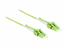 Delock - Kabel Fibre Channel - multirežim LC (M) uniboot do multirežim LC (M) uniboot - 10 m - optické vlákno - 50 / 125 mikron - OM5 - neobsahuje halogen - limetkove zelená