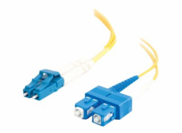C2G LC-SC 9/125 OS1 Duplex Singlemode PVC Fiber Optic Cable (LSZH) - Patch kabel - jednoduchý režim SC (M) do jednoduchý režim LC (M) - 5 m - 5 m - optické vlákno - duplex - 9 / 125 mikron - OS1 - neo