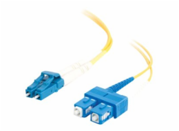 C2G LC-SC 9/125 OS1 Duplex Singlemode PVC Fiber Optic Cable (LSZH) - Patch kabel - jednoduchý režim SC (M) do jednoduchý režim LC (M) - 2 m - optické vlákno - duplex - 9 / 125 mikron - OS1 - neobsahuj