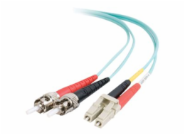 C2G LC-ST 10Gb 50/125 OM3 Duplex Multimode PVC Fiber Optic Cable (LSZH) - Síťový kabel - ST několik režimů (M) do multirežim LC (M) - 1 m - optické vlákno - duplex - 50 / 125 mikron - OM3 - neobsahuje