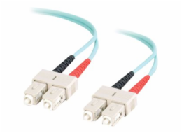 C2G SC-SC 10Gb 50/125 OM3 Duplex Multimode PVC Fiber Optic Cable (LSZH) - Síťový kabel - SC několik režimů (M) do SC několik režimů (M) - 10 m - 10 m - optické vlákno - duplex - 50 / 125 mikron - OM3 