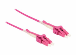 Delock - Síťový kabel - multirežim LC (M) do multirežim LC (M) - 5 m - optické vlákno - 50 / 125 mikron - OM4 - neobsahuje halogen, uniboot - fialová