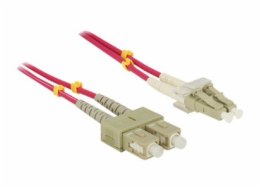 Delock - Síťový kabel - SC několik režimů (M) do multirežim LC (M) - 10 m - 10 m - optické vlákno - 50 / 125 mikron - OM4 - neobsahuje halogen - fialová