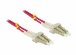 Delock - Síťový kabel - multirežim LC (M) do multirežim LC (M) - 2 m - optické vlákno - 50 / 125 mikron - OM4 - neobsahuje halogen - fialová