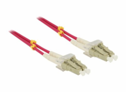 Delock - Síťový kabel - multirežim LC (M) do multirežim LC (M) - 1 m - optické vlákno - 50 / 125 mikron - OM4 - neobsahuje halogen - fialová