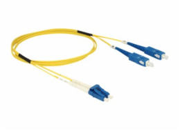 Delock - Síťový kabel - jednoduchý režim LC (M) do jednoduchý režim SC (M) - 1 m - optické vlákno - 9 / 125 mikron - OS2 - neobsahuje halogen - žlutá
