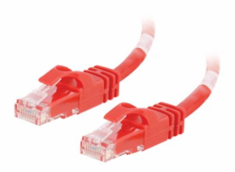 C2G Cat6 Booted Unshielded (UTP) Network Patch Cable - Patch kabel - RJ-45 (M) do RJ-45 (M) - 3 m - UTP - CAT 6 - lisovaný, provedení bez hrbolků, licna - červená