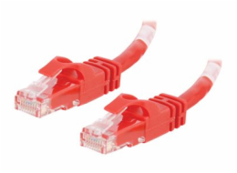 C2G Cat6 Booted Unshielded (UTP) Network Patch Cable - Patch kabel - RJ-45 (M) do RJ-45 (M) - 50 cm - UTP - CAT 6 - lisovaný, provedení bez hrbolků, licna - červená