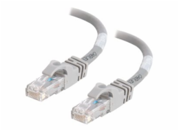 C2G Cat6 Booted Unshielded (UTP) Network Patch Cable - Patch kabel - RJ-45 (M) do RJ-45 (M) - 30 cm - UTP - CAT 6 - lisovaný, provedení bez hrbolků, licna - šedá