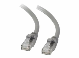 C2G Cat5e Booted Unshielded (UTP) Network Patch Cable - Patch kabel - RJ-45 (M) do RJ-45 (M) - 3 m - UTP - CAT 5e - lisovaný, provedení bez hrbolků, licna - šedá
