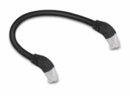 Delock - Patch kabel - RJ-45 (M) úhlový do RJ-45 (M) úhlový - 25 cm - 6 mm - S/FTP - CAT 6a - bootovaný, neobsahuje halogen - cerná