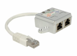 Delock&nbsp;RJ45&nbsp;Port&nbsp;Doubler&nbsp;-&nbsp;Síťový&nbsp;rozdělovač&nbsp;-&nbsp;RJ-45&nbsp;(M)&nbsp;do&nbsp;RJ-45&nbsp;(F)&nbsp;-&nbsp;15&nbsp;cm