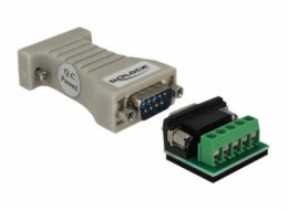 Delock Converter 1 x Serial RS-232 DB9 female to 1 x Serial RS-422/485 DB9 male with ESD protection 15 kV - Sériový adaptér - RS-232 - RS-422/485 x 1 - béžová