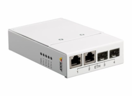 AXIS T8604 Media Converter Switch - Konvertor médií s optickými vlákny - 1GbE - 10Base-T, 100Base-TX, 1000Base-X, 100Base-X - 2 porty - RJ-45 / SFP (mini-GBIC) - pro AXIS P1385-E, P1455-LE, P1455-LE-3
