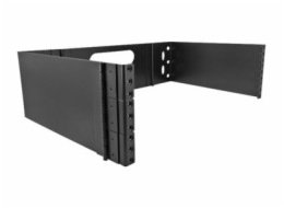 Delock - Rozvaděč stojanový - montáž na stěnu - černá - 3U - 19"