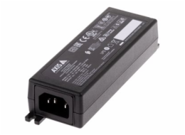 AXIS Midspan - Dávkovač energie - AC 100-240 V - 30 Watt - výstupní konektory: 1 - Evropa - černá - pro AXIS A1610, C1410, D3110, M4308, P1385, P3818, Q1715, Q3536, Q3538, W400; P37 Series