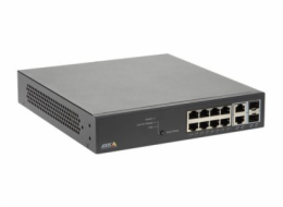 Axis T8508 PoE+ Network Switch - Přepínač - řízený - 8 x 10/100/1000 (PoE+) + 2 x combo Gigabit SFP (uplink) - desktop, Lze montovat do rozvaděče - PoE+ (130 W) - pro AXIS A1610, C1410, D3110, M3067, 