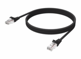 Vision - Síťový kabel - RJ-45 (M) do RJ-45 (M) - 3 m - 6.2 mm - STP - CAT 6a - lisovaný, provedení bez hrbolků - černá