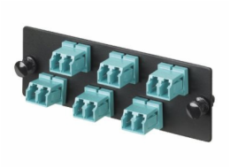 Panduit Opticom Fiber Adapter Panels - Propojovací panel - vodě - barva - 6 portů