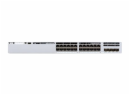 Cisco Catalyst 9300L - Network Essentials - přepínač - L3 - řízený - 24 x 10/100/1000 (UPOE) + 4 x 10 Gigabit SFP+ (uplink) - Lze montovat do rozvaděče - UPOE (880 W)