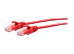 C2G 10ft (3m) Cat6a Snagless Unshielded (UTP) Slim Ethernet Network Patch Cable - Red - Patch kabel - RJ-45 (M) do RJ-45 (M) - 3 m - 4.8 mm - UTP - CAT 6a - lisovaný, provedení bez hrbolků - červená