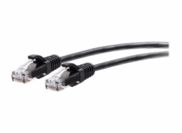 C2G 25ft (7.6m) Cat6a Snagless Unshielded (UTP) Slim Ethernet Network Patch Cable - Black - Patch kabel - RJ-45 (M) do RJ-45 (M) - 7.6 m - 4.8 mm - UTP - CAT 6a - lisovaný, provedení bez hrbolků - čer