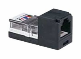 Panduit MINI-COM Mini-Jack TX5e - Modul - CAT 5e - UTP - RJ-45 - černá