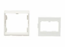 Panduit MINI-COM - Kryt zásuvky - arktická bílá - 2 porty