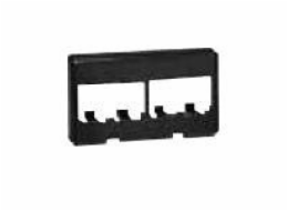 Panduit MINI-COM Snap-On Modular Furniture Faceplate - Kryt zásuvky - UTP - černá - 4 porty