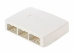Panduit MINI-COM - Krabice k upevnění na povrch - arktická bílá - 6 portů