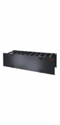 APC Cable Management - Panel racku pro správu kabelů s krytem - černá - 3U - kompatibilní s TAA - pro P/N: SCL500RM1U, SMX1500RM2UCNCUS, SMX1500RM2UCUS, SMX2KR2UX145, SMX3KR2UNCX145, SMX750CUS