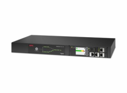 APC Netshelter Rack Automatic Transfer Switch AP4452AJ - Redundantní switch (k montáži na regál) - AC 90-110 V - 2000 VA - 1 fáze - Ethernet 10/100/1000, USB - výstupní konektory: 8 - 1U - 2.44 m kabe
