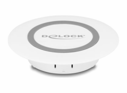Delock - Bezdrátová nabíjecí podložka - pro montáž na stul - 15 Watt - 1.25 A - Fast Charge - bílá