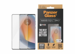 PanzerGlass - Ochrana obrazovky pro mobilní telefon - ultraširoké přizpůsobení, zakřivené okraje - sklo - barva rámu černá - pro Motorola Edge 50 Fusion; Moto G85